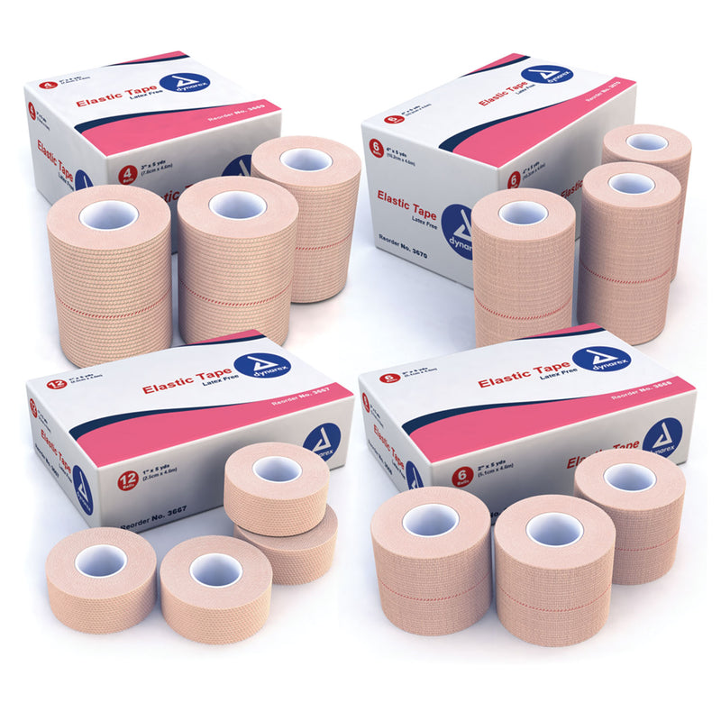 ELASTIC TAPE, 1" X 5 YDS, 12/BX, 12 BX/CS, SOLD AS CASE DYNAREX 10000058