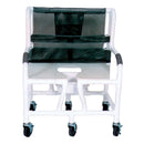 SHOWER CHAIR, 18" INTERNAL WIDTH, 5" X 1¼" HEAVY DUTY THREADED STEM CASTERS, SOLD AS EACH MJM 10000133