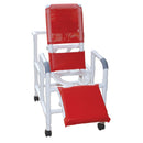 RECLINING SHOWER CHAIR, DELUXE ELONGATED OPEN FRONT COMMODE SEAT & ELEVATED LEG EXTENSION, SOLD AS EACH MJM 10000133