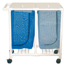 SPACE SAVING SINGLE HAMPER, MESH BAGS 3" TWIN NYLON CASTERS, ZIPPER OPENING, SOLD AS EACH MJM 10000133
