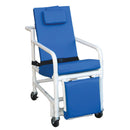 X-WIDE PETITE 3-POSITION RECLINE GERI-CHAIR 24" INTERNAL WIDTH) CHAIR WILL FIT MOST 5 FT 4" TALL & UNDER, ELEVATED LEGREST & FOOTR, SOLD AS EACH MJM 1