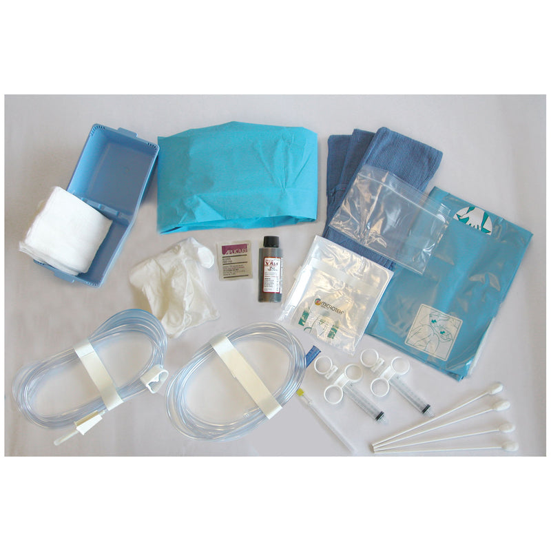 PROCEDURE KIT CONTAINS: HYSTEROSCOPY TUBING SET, DRAPE, UNDER BUTTOCK, POUCH, DRAPE, VIDEO CAMERA, ELASTIC TIPS, LABEL, WHITE 1" X, SOLD AS EACH BR 10
