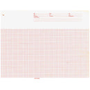 Graphic Controls Cardiology Chart Paper Chart Paper, Burdick 007966, 8 7/16" X 183 Ft, Red Grid, 10/Cs -7G30958790 - BriteSources