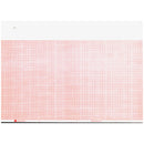 Graphic Controls Cardiology Chart Paper Chart Paper, Marquette 9402-024, 8.44" X 275 Ft, Red Grid, 8/Cs -7G31002184 - BriteSources