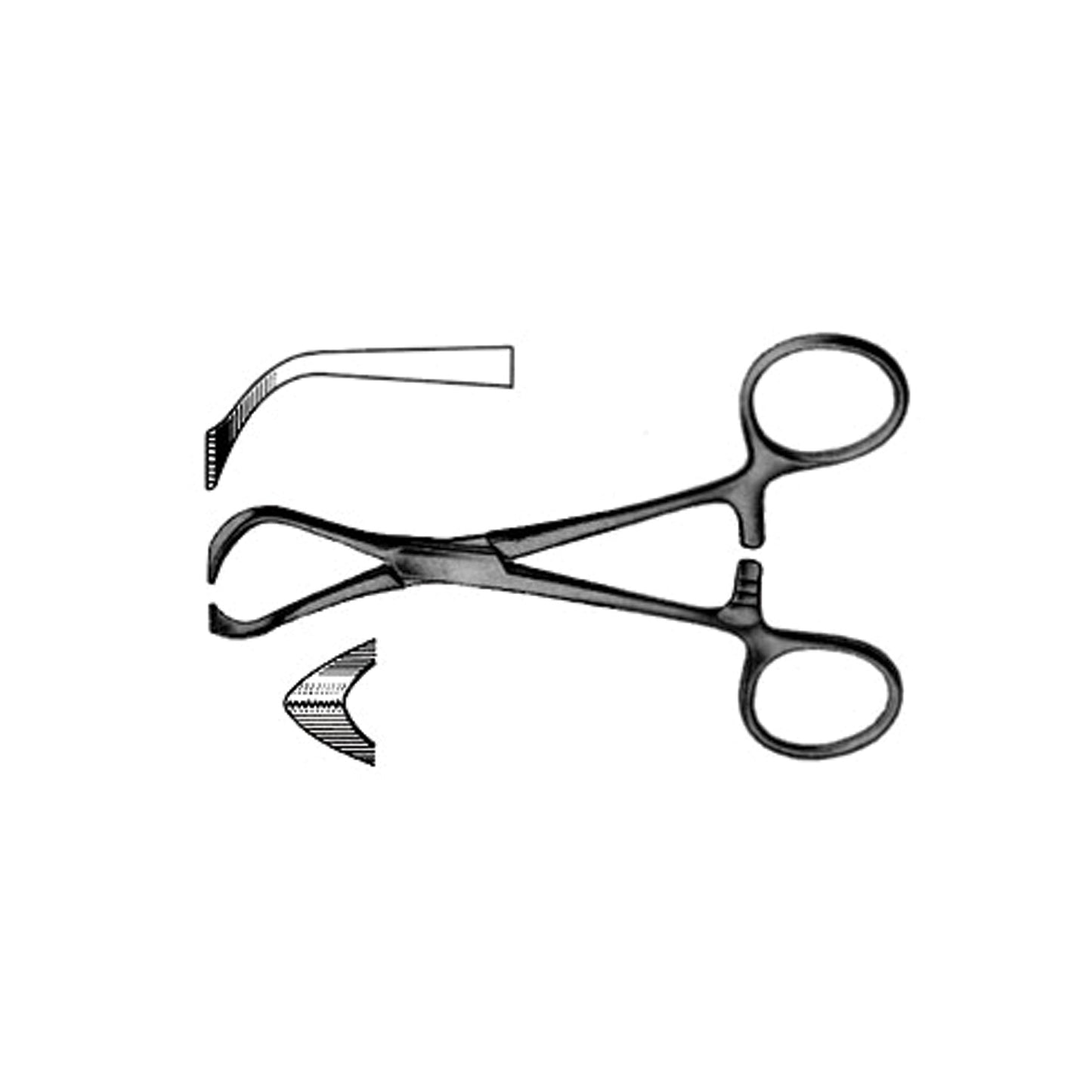 Pmd Mid Grade Lorna (Edna) Non-Perforating Towel Forceps Non-Perforating Towel Forceps, 5_"