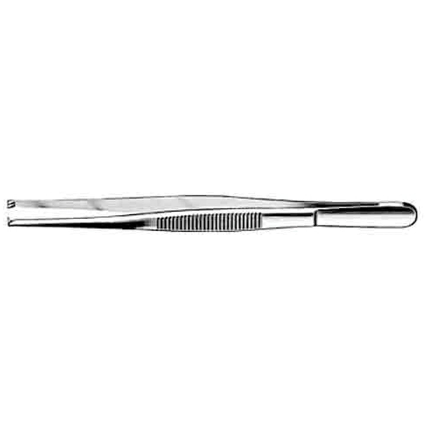 Pmd Or Grade Tissue Forceps Tissue Forceps, Standard Pattern, Serrated Handles, 1X2 Teeth, 6" (15.2 Cm)