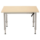 WORKSTATION, 48"L X 30"W, RECTANGULAR, UNDERMOUNTED HAND-CRANK, AVAILABLE IN ALL FINISHES, INDICATE COLOR CODE, SOLD AS EACH POPULAS 10000819