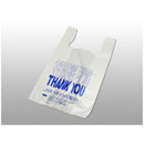 T-SHIRT BAG, "THANK YOU" PRINTED, WHITE, 0.50 MIL, 11½" X 6½" X 21½", 1000/CS, SOLD AS CASE LK 10000874