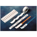 ADULT #5040 BRACELETS WITH #9130 LABELS, 3 9/16" X 1", SPECIFY COLOR: WHITE, BLUE, YELLOW, GREEN, RED, ORANGE OR GRAPE, 500/BX WIT, SOLD AS BOX PRECIS