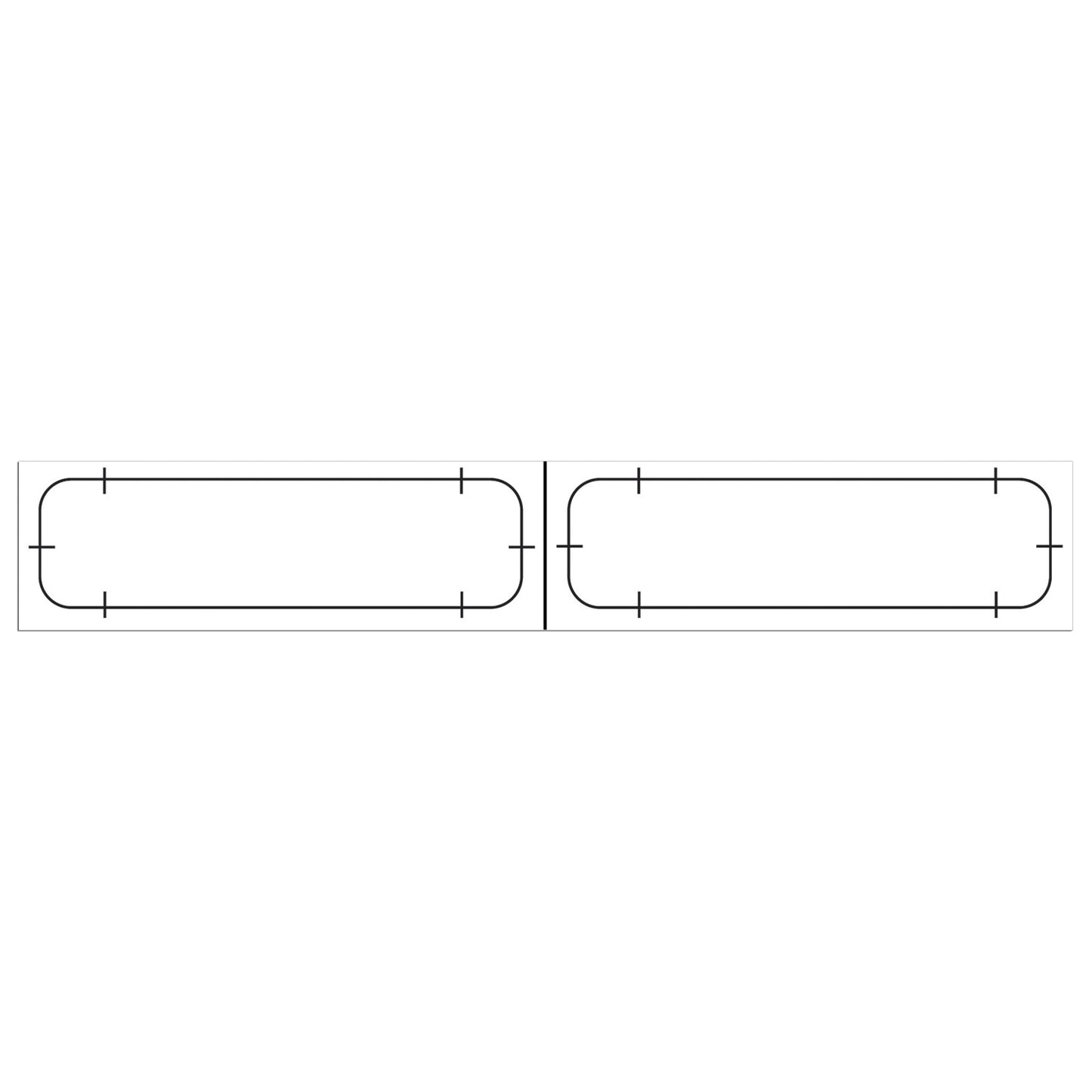 Precision Dynamics Datamate Labels & Bracelet System Adult Labels Only, End-To-End On Roll, 3 3/8" X 7/8", White, 1000/Bx