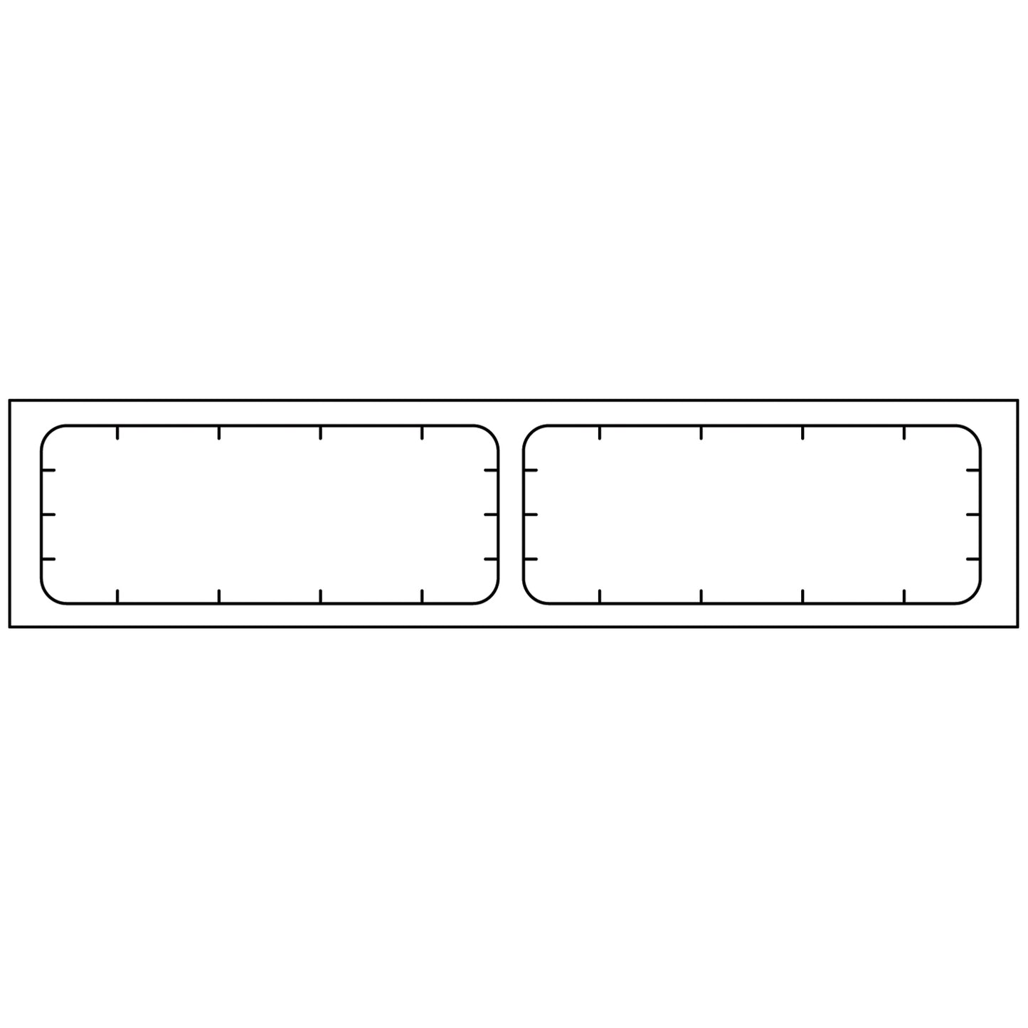 Precision Dynamics Datamate Labels & Bracelet System Adult/ Pediatric Labels Only, End-To-End, 2_" X 7/8", White, 1000/Bx