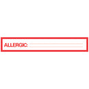 ALLERGIC TO PATIENT CHART LABELS, 2¼" X 1", WHITE, 500"/RL, SOLD AS ROLL PRECISION 10001102