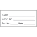 SPECIMEN TAPE, 2¼" X 1", WHITE/ BLACK, IMPRINT, 222/RL, SOLD AS ROLL PRECISION 10001102