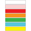 TAPE LABELS, ¾", RAINBOW PACK, 500" ASSORTED ROLLS, 16/BX, SOLD AS BOX PRECISION 10001102