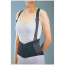 BACK SUPPORT, NO SUSPENDERS, LARGE , BLACK, SOLD AS EACH DJO, 105
