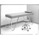 4-LEG STOOL, SQUARE FOOT RING, 14" DIA SEAT, ADJUSTABLE 22"-35", 2 CASTERS, SOLD AS EACH PROFEX 107