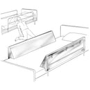 STYLE 1 BUMPER WEDGE, A+ 4"H X 70"L X 2"T, 2/PKG, SOLD AS PAIR PROFEX 107