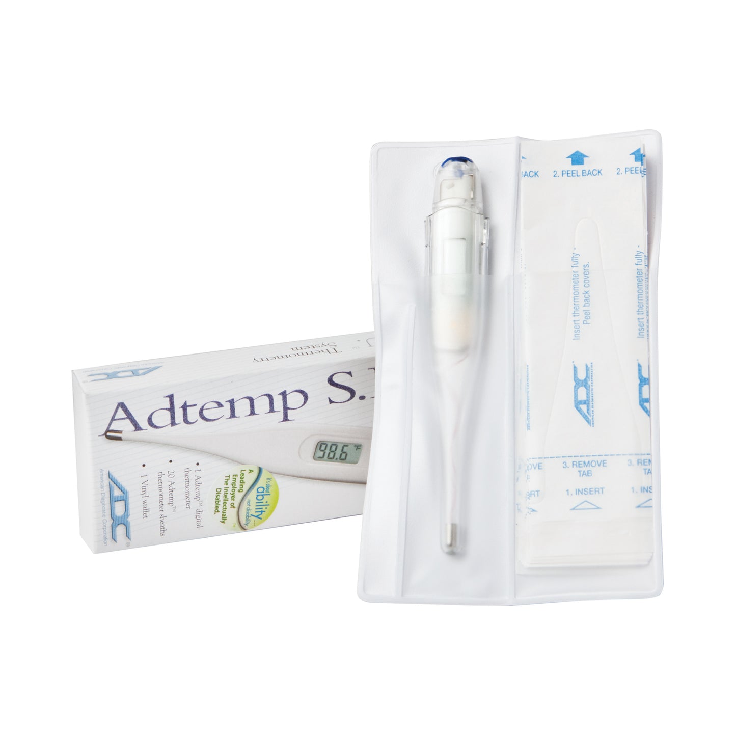 Adc Adtemp I Digital Thermometer Single Patient Use Digital Thermometer Spu Kit  (Vendor Moq 12 Ea)<Img Align="Middle" Src="/Images/Moq.Png" Border="0" Title="Moq"> -412K