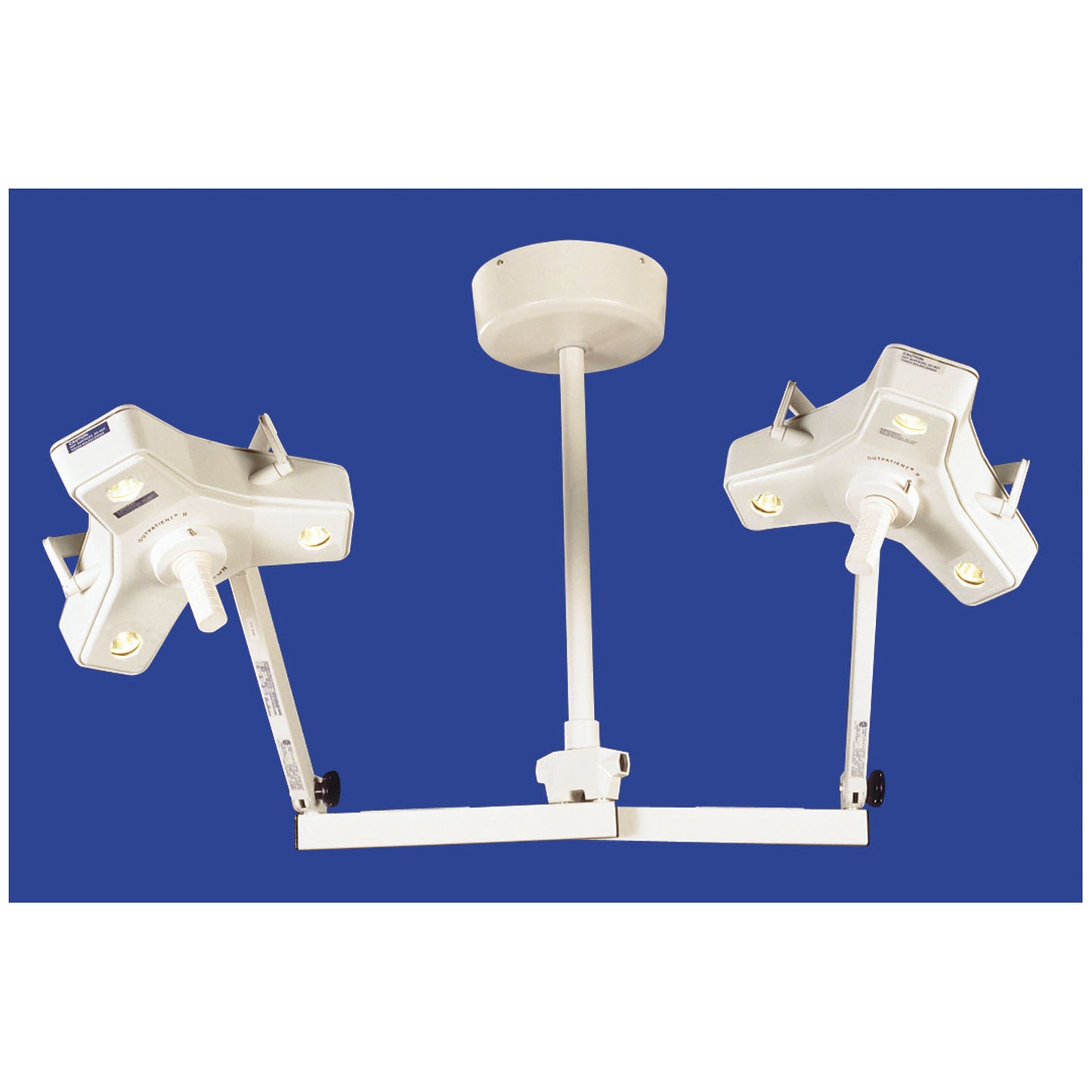 Burton Medical Outpatient Ii Minor Surgical Light Light, Fleximount Double Ceiling Mount Kit -OP216DC