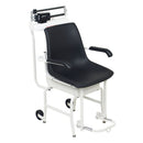 CHAIR SCALE, DIGITAL, BATTERY OPERATED, W/LIFT AWAY ARMS AND FOOT REST, 400 LB X .2 LB / 180 KG X .1 KG, 750 INDICATOR W/ LCD DISP, SOLD AS EACH DETEC