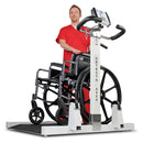 WHEELCHAIR SCALE, PORTABLE, DIGITAL, FOLDING COLUMN, 1000 LB X .2 LB, 32" X 36", SOLD AS EACH DETECTO 233