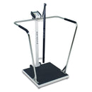 BARIATRIC SCALE, DIGITAL, 1000 LB X .2 LB / 450KG X .1 KG, 24" X 24" PLATFORM, HEIGHT ROD, SOLD AS EACH DETECTO 233