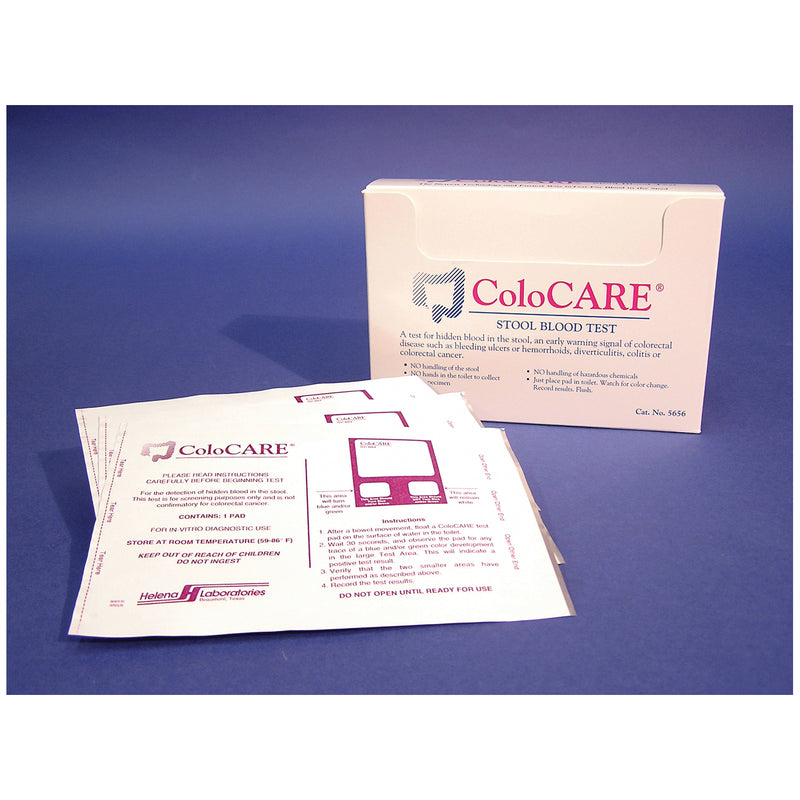 COLOCARE HOSPITAL PACK, 100 SINGLE TEST KITS, 100 TESTS/CS, SOLD AS CASE HELENA 58