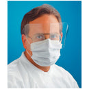 FACE MASK EXTENDED SHIELD WITH EARLOOPS, BLUE, 25/BX, 4 BX/CS, SOLD AS CASE ALPHA 8
