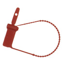 PADLOCK CONTROL SEALS, 7" LOOP, RED, 100/PKG, SOLD AS PACK OMNIMED, 94