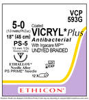 SUTURE, TAPER POINT, SIZE 1, 27", VIOLET BRAIDED, NEEDLE XLH, ½ CIRCLE, 1 DZ/BX, SOLD AS BOX ETHICON 243