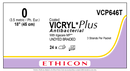 SUTURE, STANDARD & SHORT LENGTH, SIZE 0, 3-18", UNDYED BRAIDED, 2 DZ/BX, SOLD AS BOX ETHICON 243