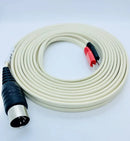 LEADWIRE, 5-PIN DIN, STRAIGHT, 72" LEADS, IVORY, BLACK PLUG & PINS, SOLD AS EACH CANADIAN 10000703