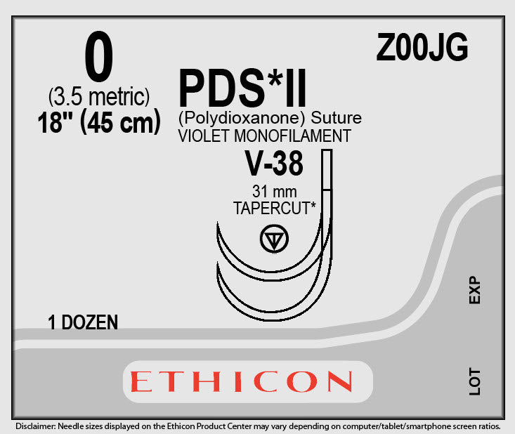 Ethicon Wound Closure Products Port Closure Needle J 0 18In12/Bx -Z00JG - BriteSources