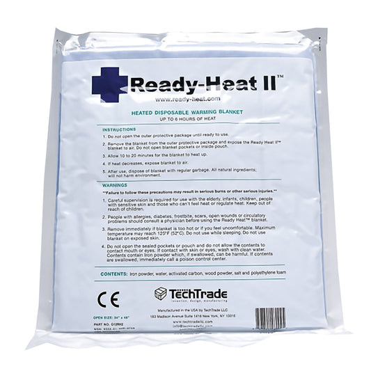 Ready-Heat Ii Rescue Blanket, 34 X 48 Inch, 8/Cs