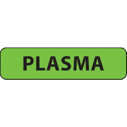 Label, Plasma 1 1/4"X5/16" Flursnt Grn (760/Rl) Proftp, 1/Rl