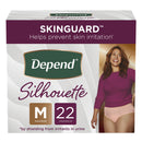 DEPEND® SILHOUETTE® CLASSIC WOMEN'S UNDERWEAR, MEDIUM, PINK, SOLD AS 22/PACK KIMBERLY 51450