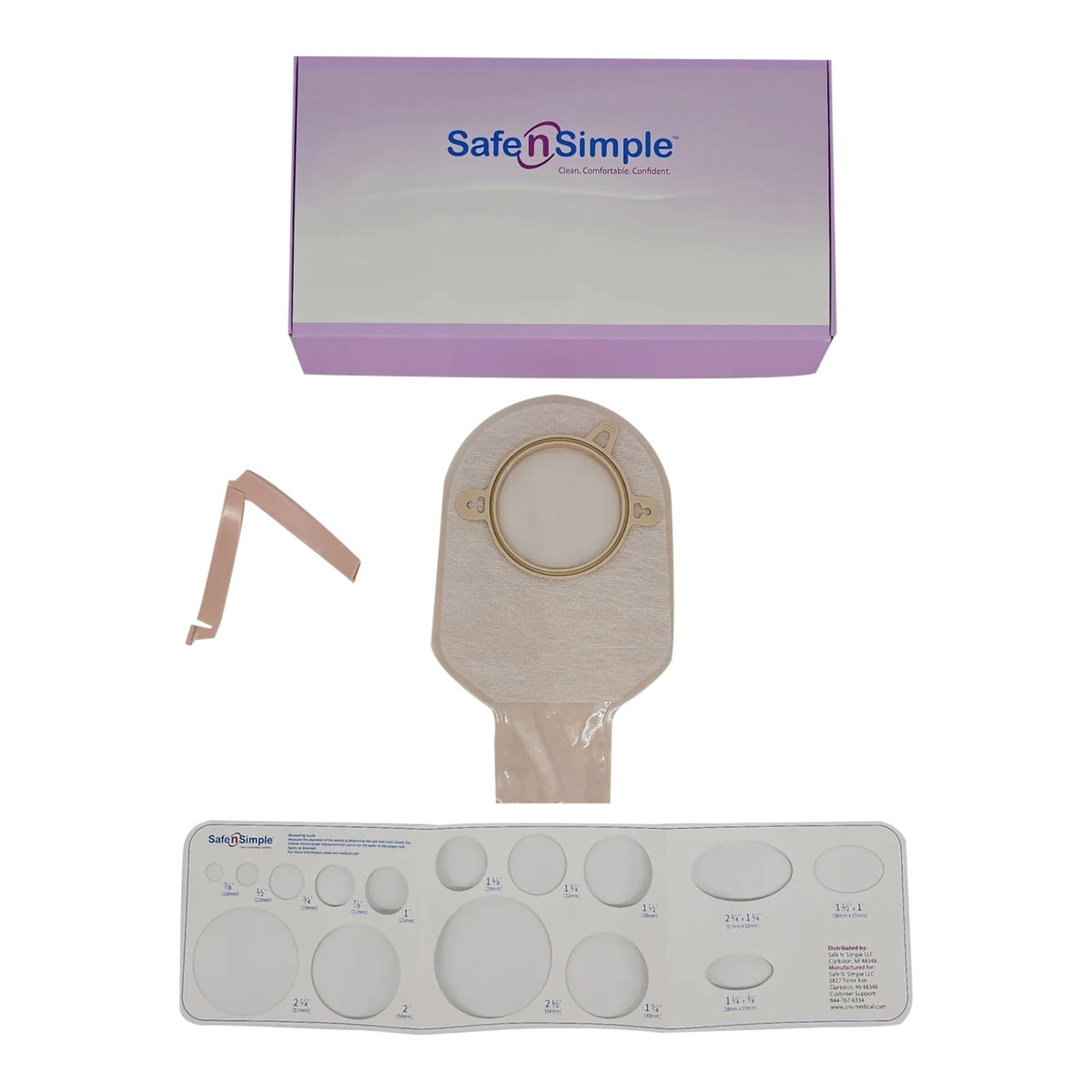 Pouch, Ost 2Pc Drn Flng Belt Tab Bge 9" 70Mm (10/Bx 8Bx/Cs), 10/Bx