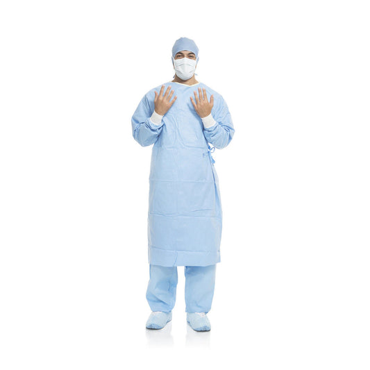 Aero Blue Surgical Gown with Towel, Small, 34/CS