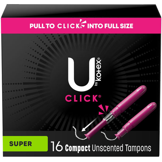 U By Kotex® Click® Compact Tampon, 128/CS