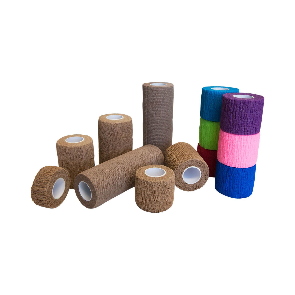 Bandage, Cohesive Self Adh N/Str Blu 1"X5Yds (30/Cs), 30/Cs
