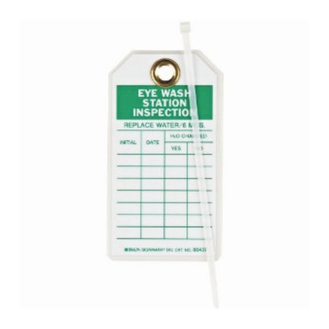 Tag, Inspection Eyewash Station Hd (10/Bx) Fshsci, 10/Pk