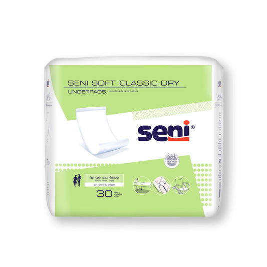 Seni® Soft Classic Dry Underpad, Level 1 Absorbency, 120/CS