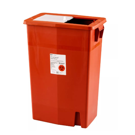 SharpSafety™ Multi-purpose Sharps Container, 18 Gallon, 26 x 18¼ x 12¾ Inch, 1/EA