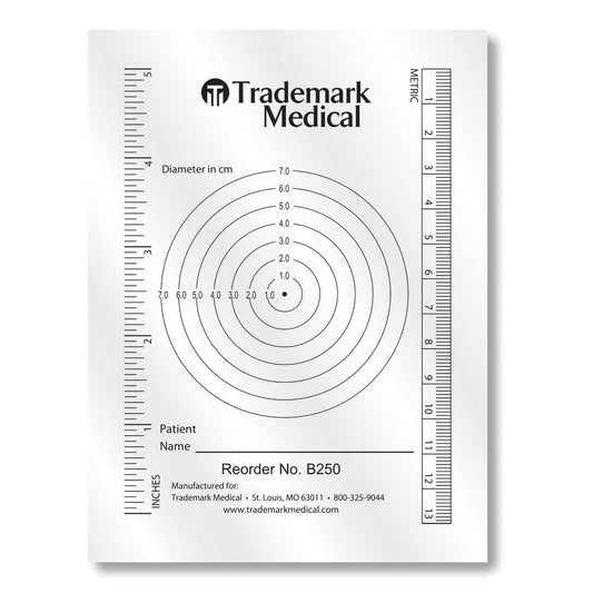 Trademark Medical Wound Measuring Guide, 250/BX