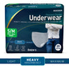McKesson Premium Discreet Underwear for Men, Heavy Absorbency, Small/Medium, 80/CS