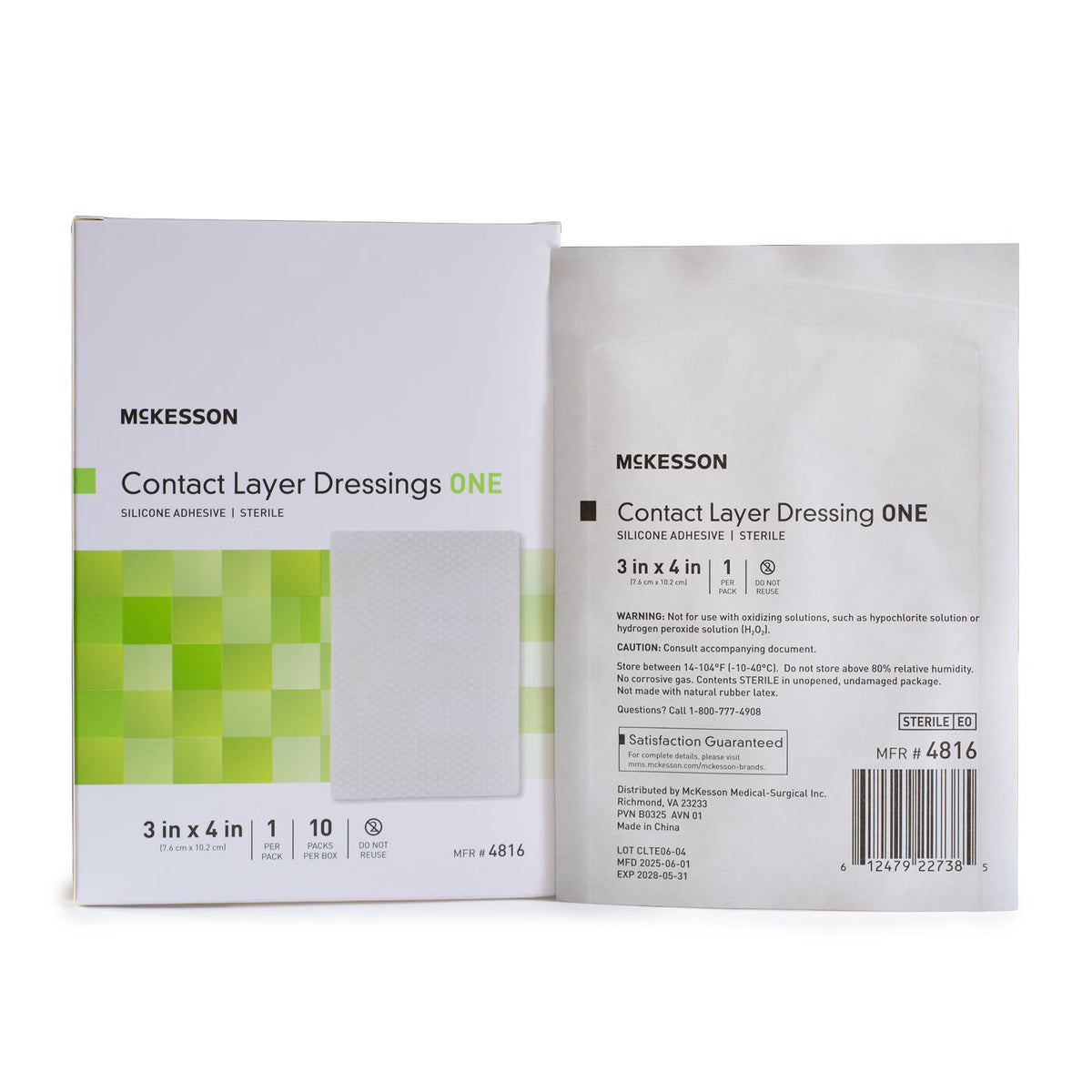Mckesson Silicone Wound Contact Layer Dressing, 3 X 4 Inch, 40/Cs