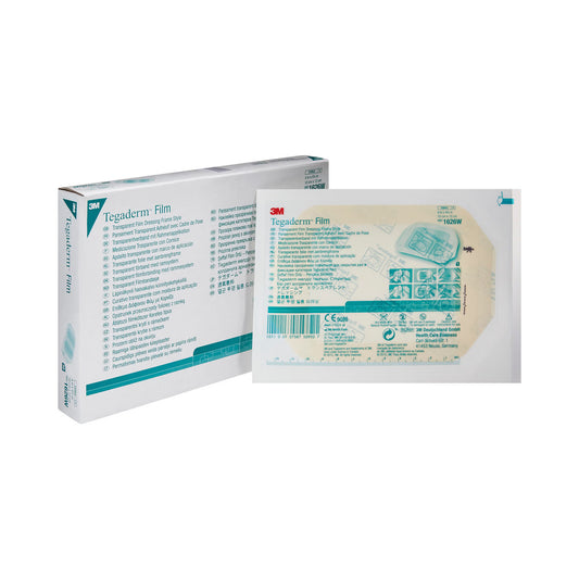 3M™ Tegaderm Transparent Film Dressing, 4 x 4-3/4 Inch, 200/CS