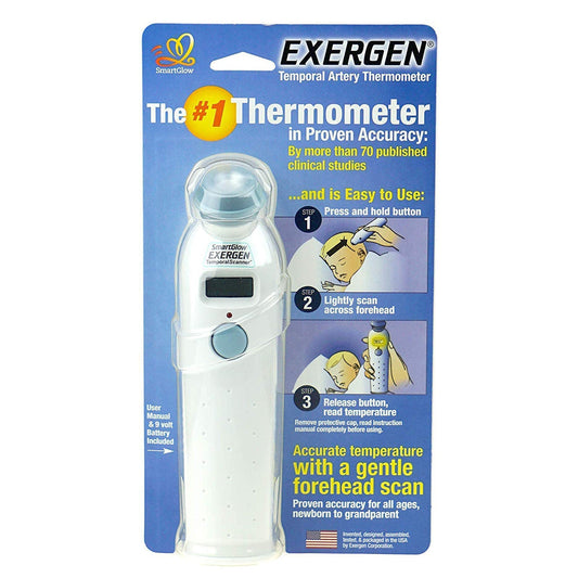 Exergen Temporalscanner Digital Thermometer, 1/Ea