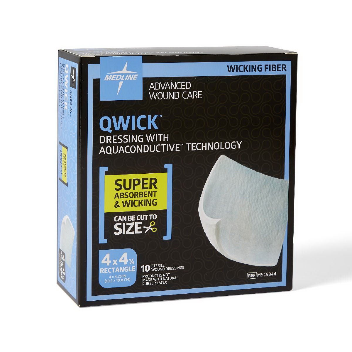 Dressing, Qwick Non-Adh Wnd 4.25X4" (10/Bx 5Bx/Cs), 50/Cs