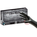 NitriDerm® Ultra Black Nitrile Exam Glove, Extra Small, Black, 1000/CS
